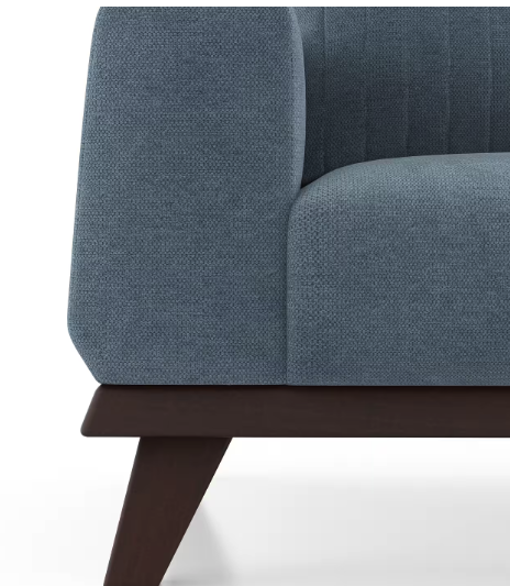 Marina Essential 3 Seater Fabric Sofa in Ocean Weave Colour
