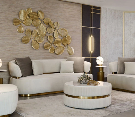 Sofique Fully Upholstered Indoor Sofa Set
