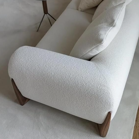 Modern Classic 3+2 Seater Boucle Beige Chesterfield Sofa Set
