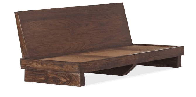 Solid Wood Contrast 3+1+1 Sofa Set
