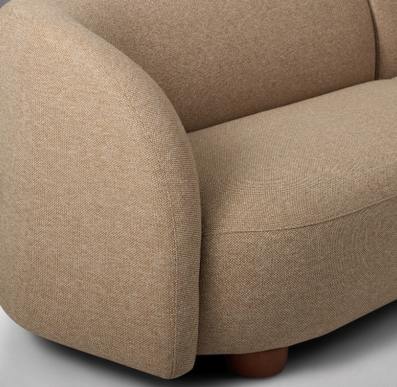 Lorenzo 2-Piece Wedge Chaise Sectional, Camel