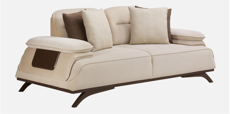 Bellano Italian-Style 2 Seater Fabric Sofa – Beige