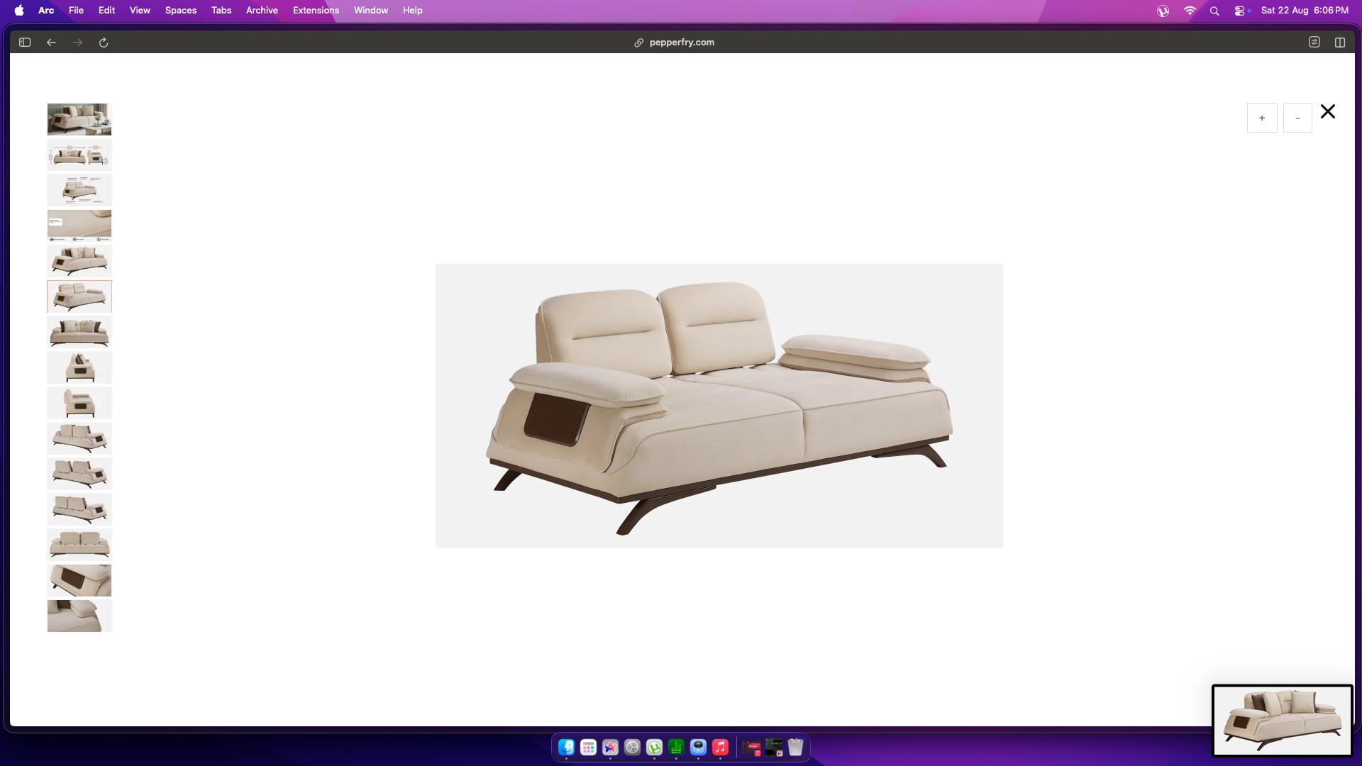 Bellano Italian-Style 2 Seater Fabric Sofa – Beige