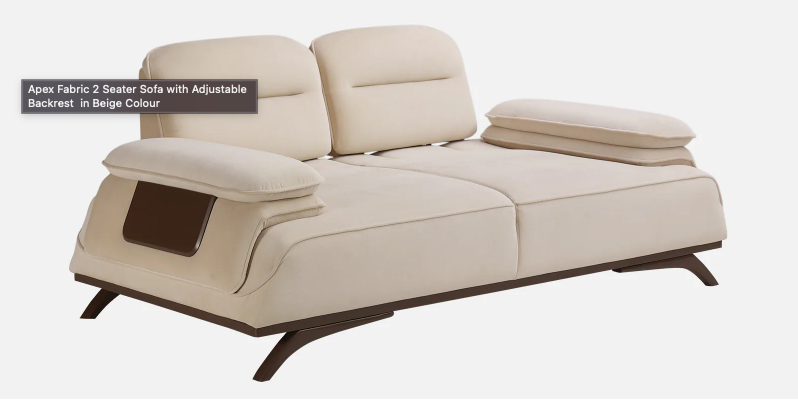 Bellano Italian-Style 2 Seater Fabric Sofa – Beige