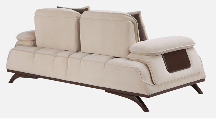 Bellano Italian-Style 2 Seater Fabric Sofa – Beige