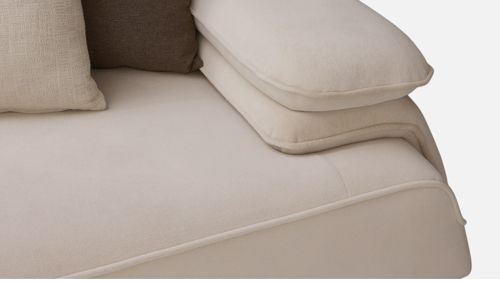 Bellano Italian-Style 2 Seater Fabric Sofa – Beige