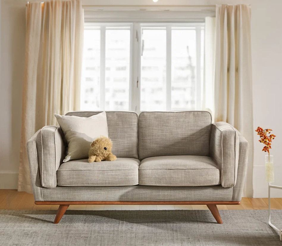 Lumo 2-Seater Sofa with Down-Feather Cushions – 5.5 Feet
