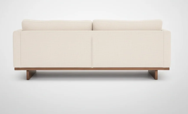 Modern 2-Seater Fabric Sofa – Off-White