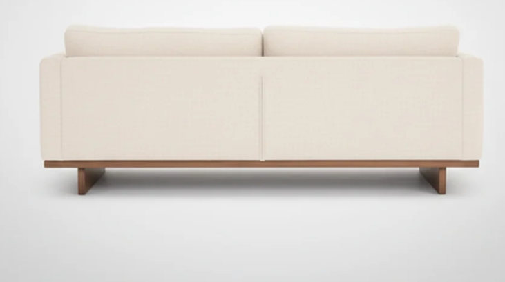 Modern 2-Seater Fabric Sofa – Off-White