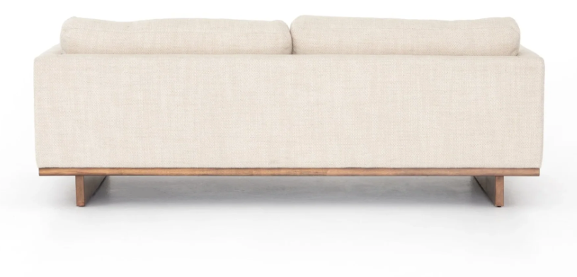 Modern 2-Seater Fabric Sofa – Off-White