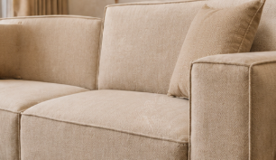 Alder 3+1+1 Seater Ash Wood Cane Sofa Set, Sand Beige