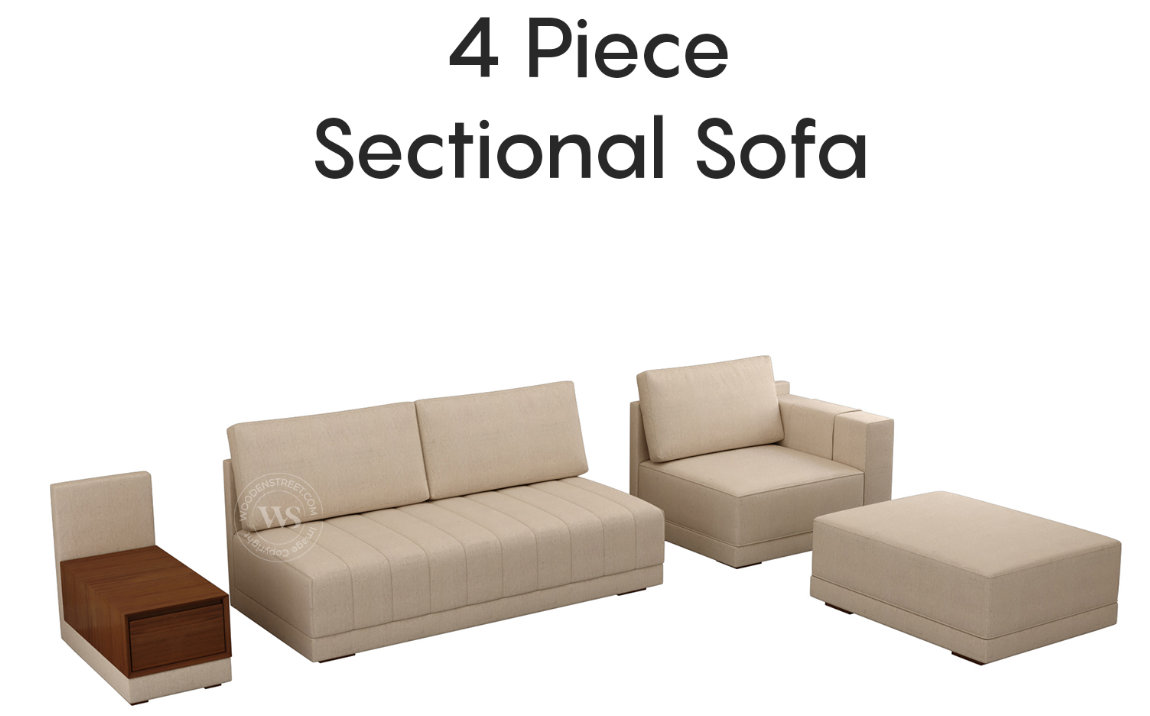 Oasis Right-Aligned L-Shape Sectional Sofa, Jade Ivory