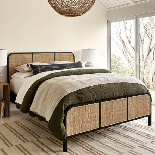 Willow Arch Rattan Platform Bed