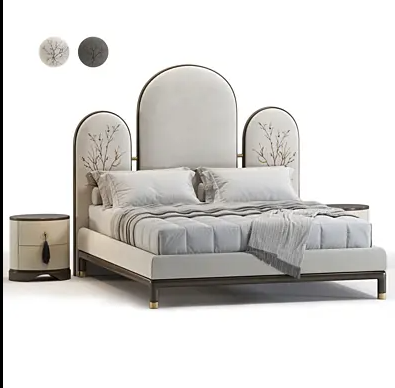 Elowen Triptych Upholstered Bed