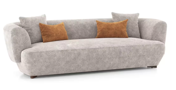 Elara 3 Seater Fabric Sofa in Turtledove Beige