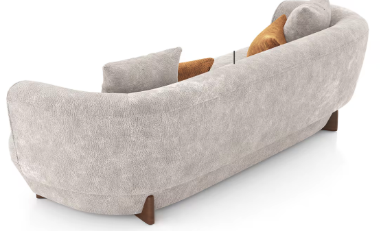 Elara 3 Seater Fabric Sofa in Turtledove Beige