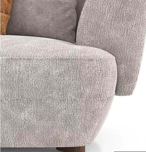 Elara 3 Seater Fabric Sofa in Turtledove Beige