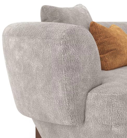 Elara 3 Seater Fabric Sofa in Turtledove Beige