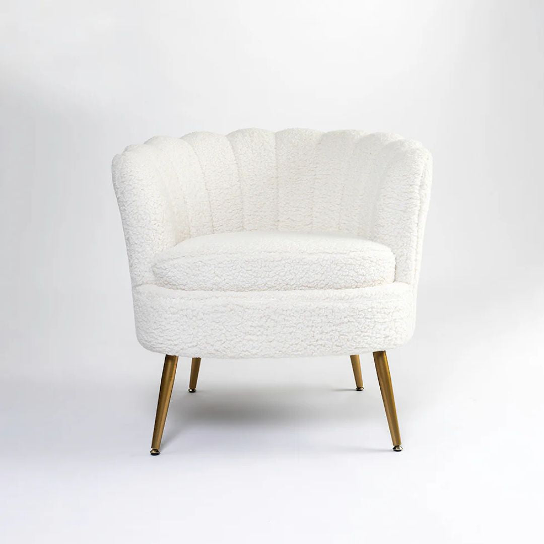 Snow Boucle Arm Chair