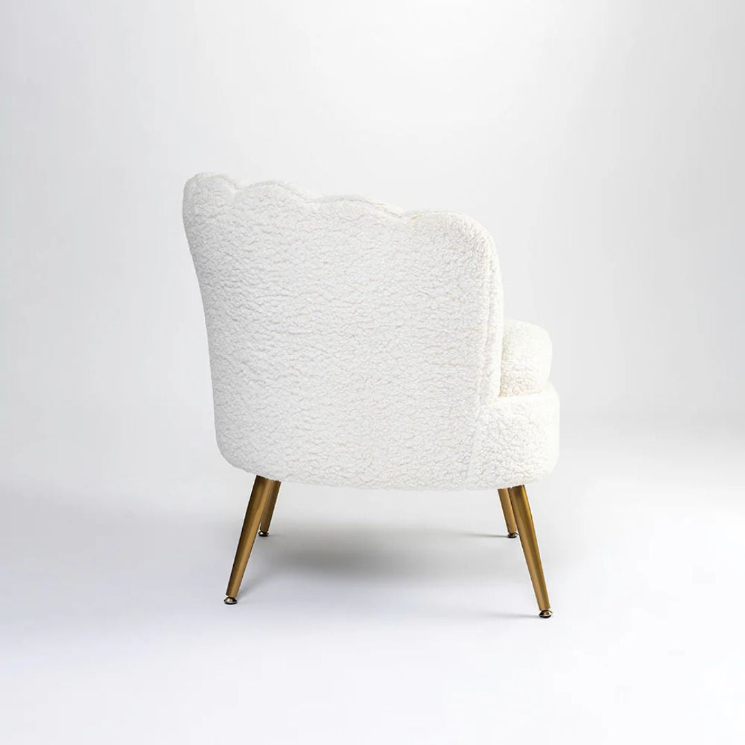 Snow Boucle Arm Chair