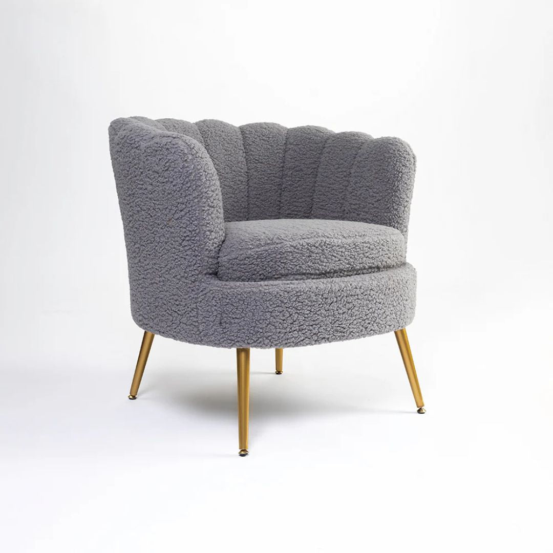Snow Boucle Arm Chair