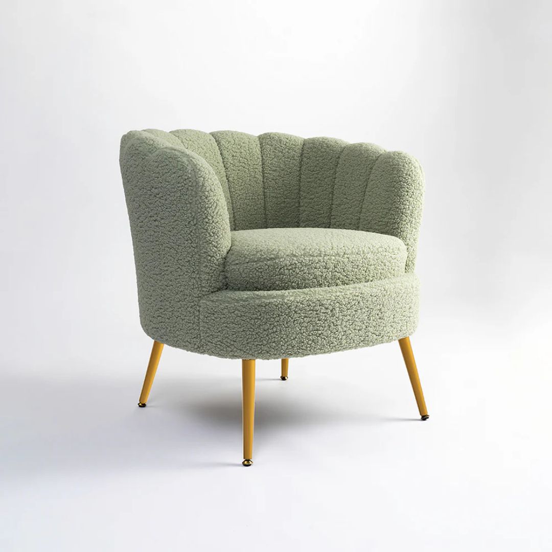 Snow Boucle Arm Chair