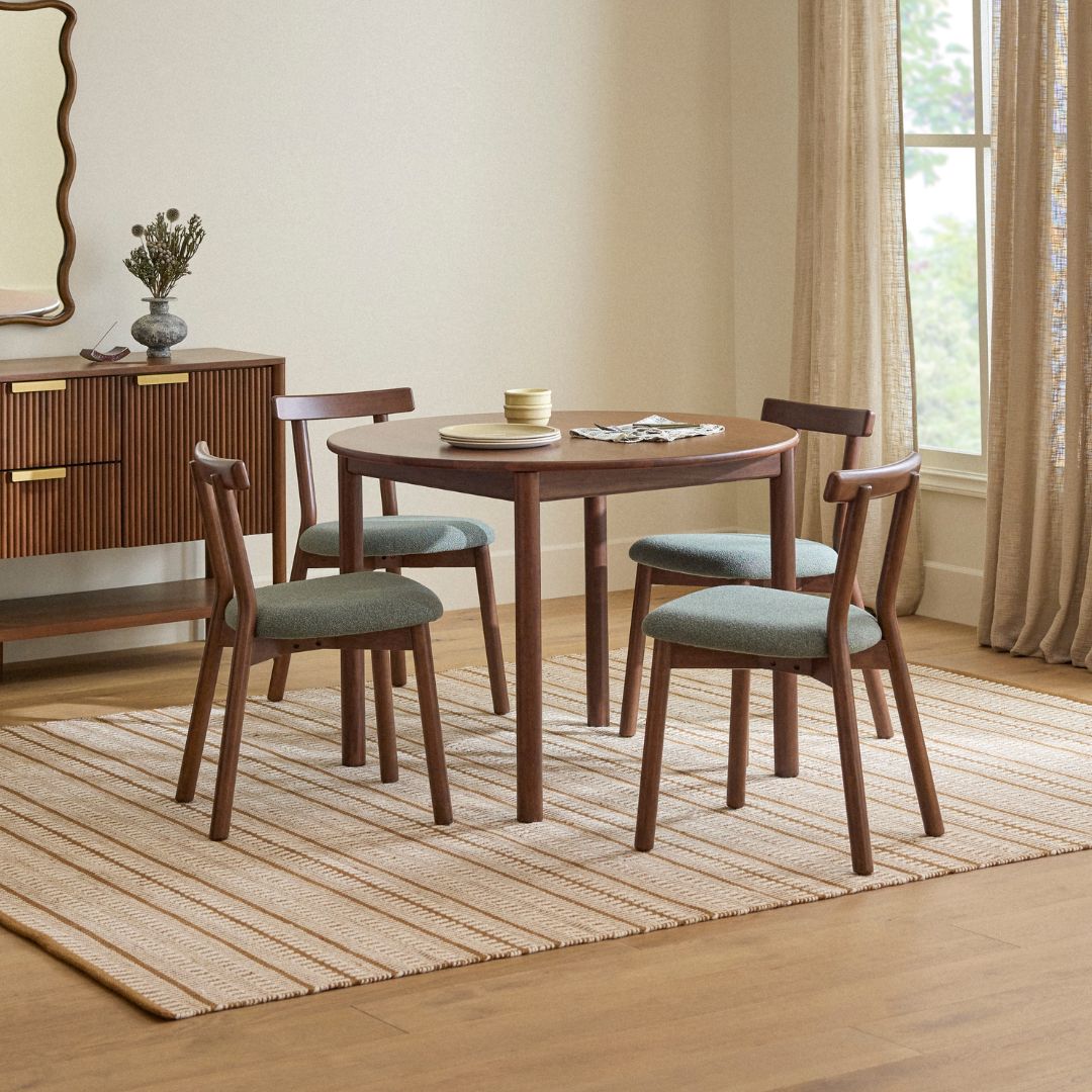 Walnut Weave Dining Chair