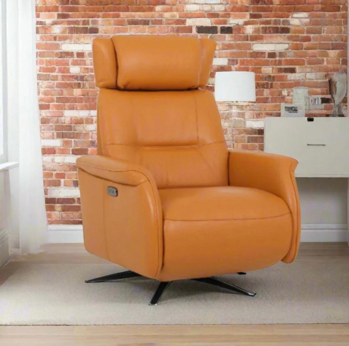 Sunset Orange  1 Seater Recliner