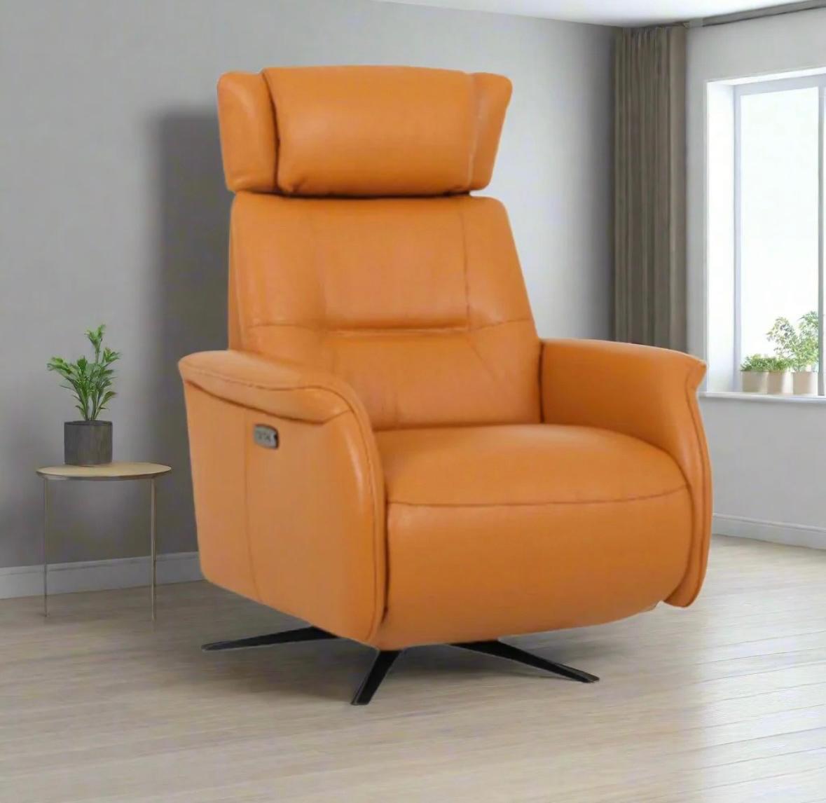 Sunset Orange  1 Seater Recliner