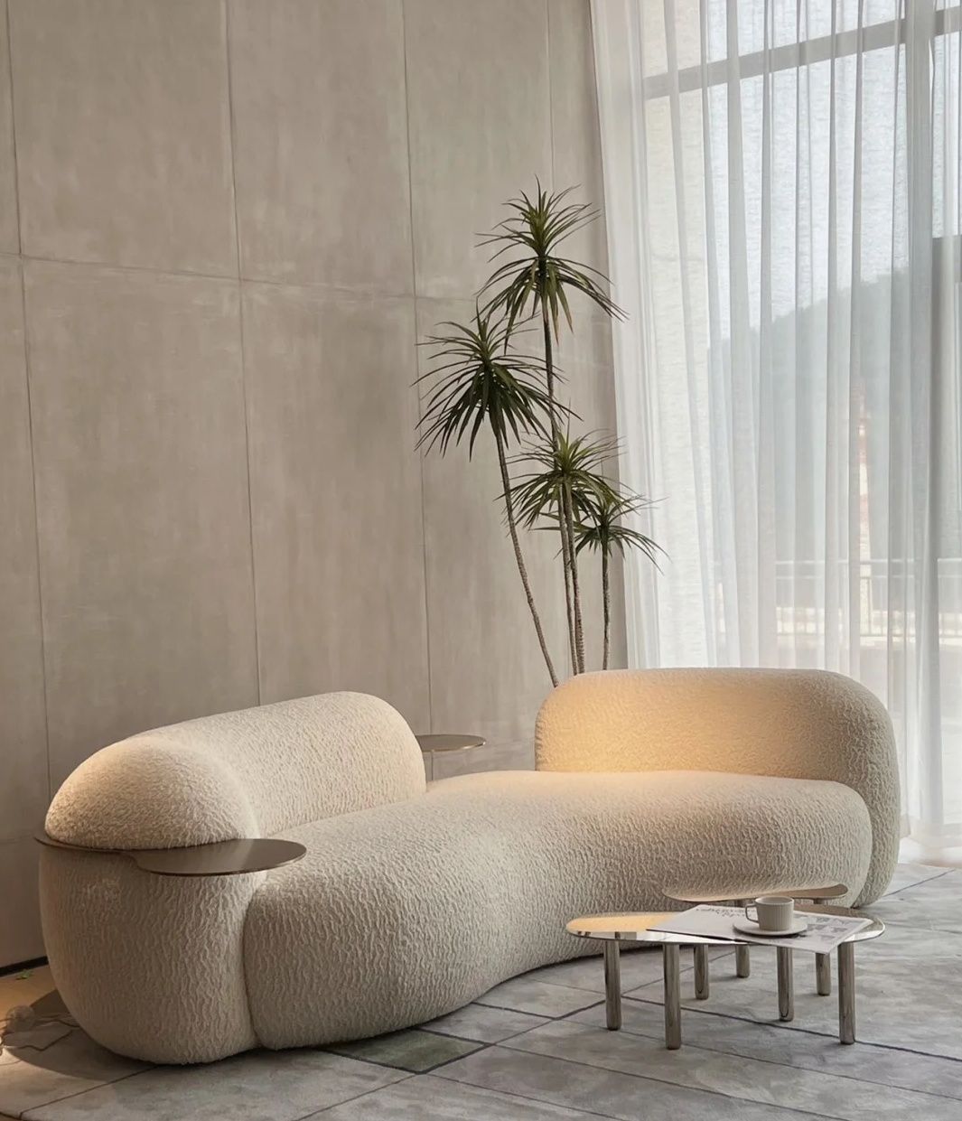 Pebble Curve 3-Seater Sofa
