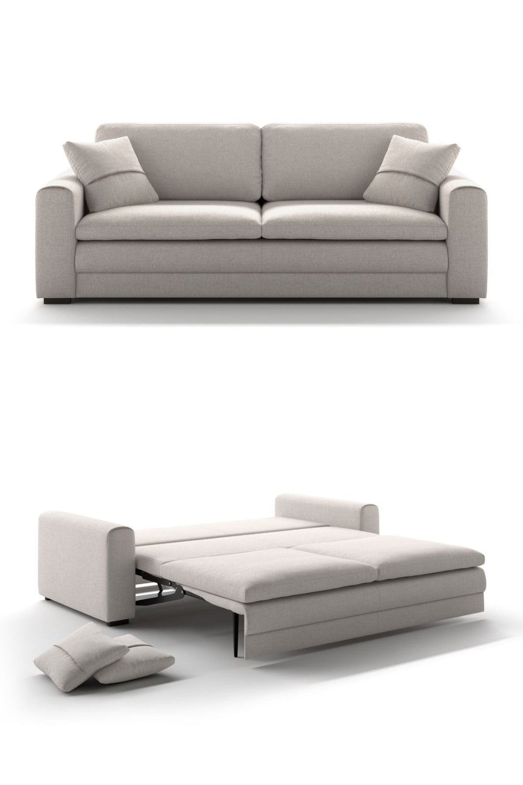 Ivory Comfort Convertible Sofa Cum Bed
