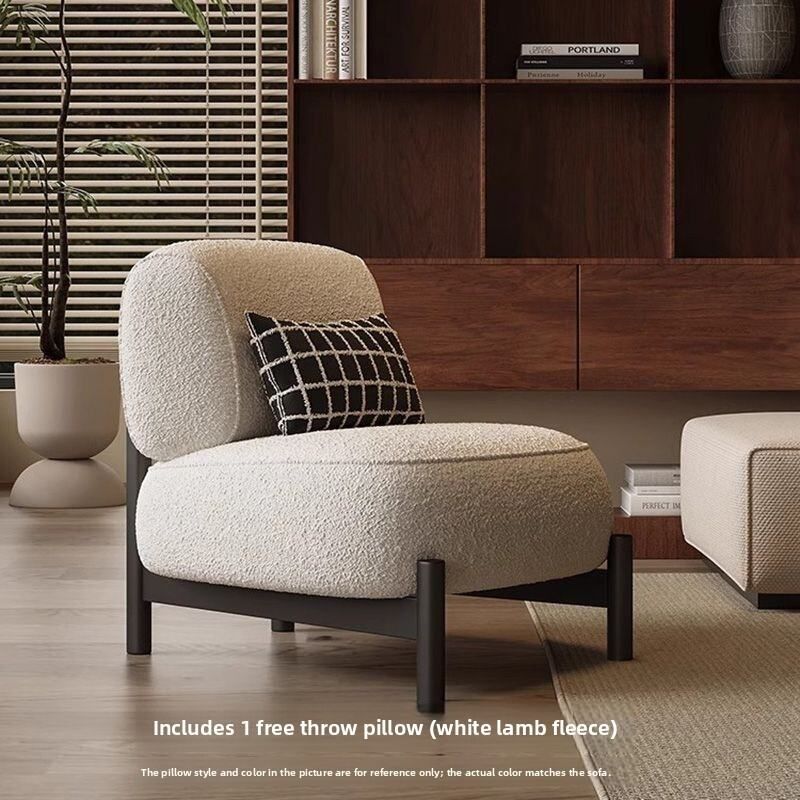 Plush Boucle Accent Chair