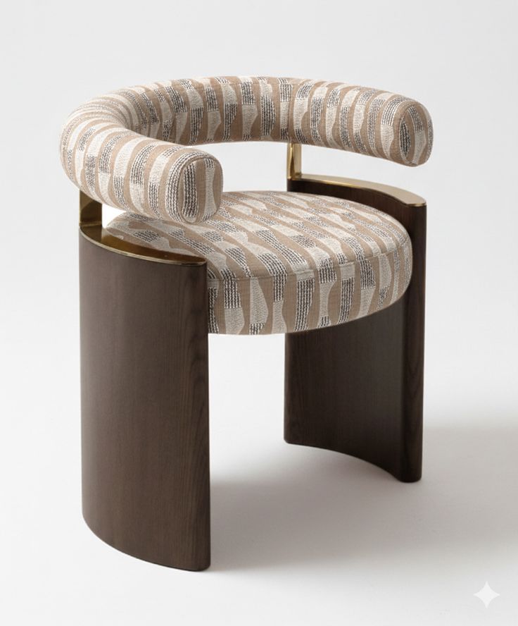 Modern Zigzag Textured Armchair
