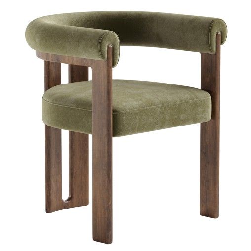 Olive Curve Dining Chair
