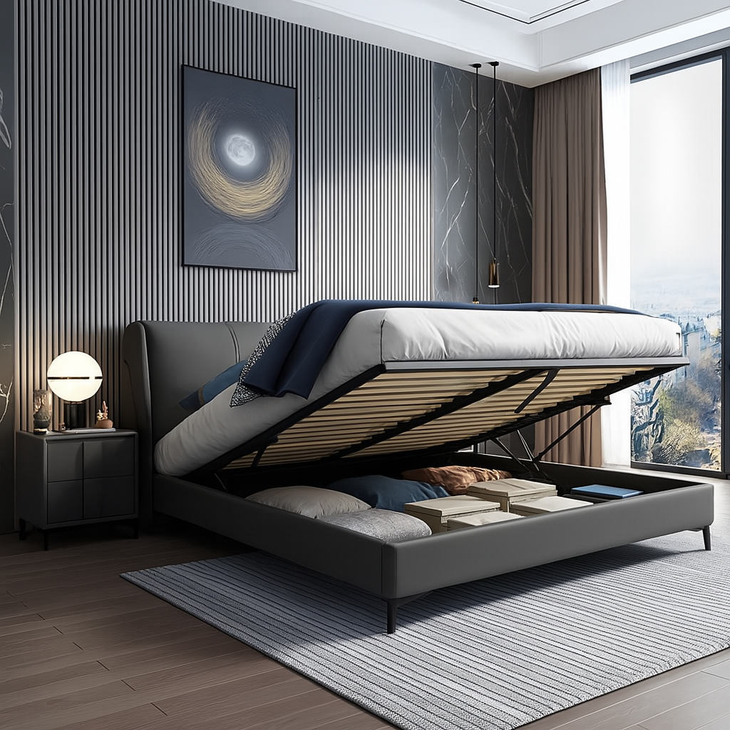 SnuggleSoft Premium Foam Upholstered Bed