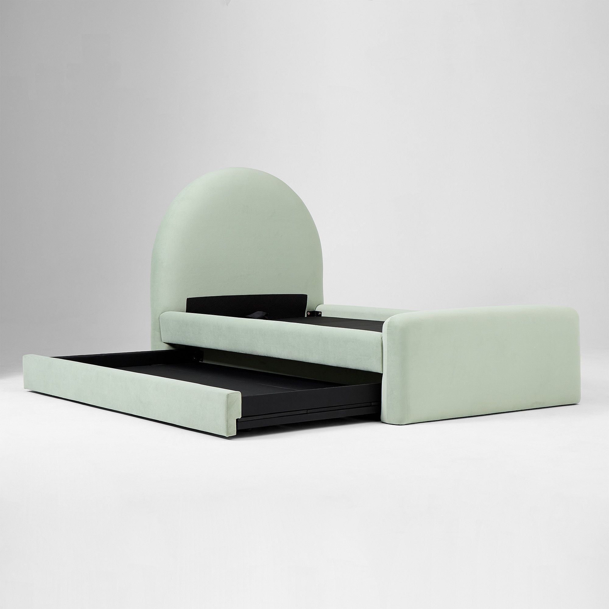 Flora Luxe Velvet Daybed with Trundle