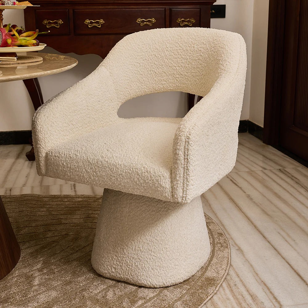 Modern Pedestal Cloud Accent Chair