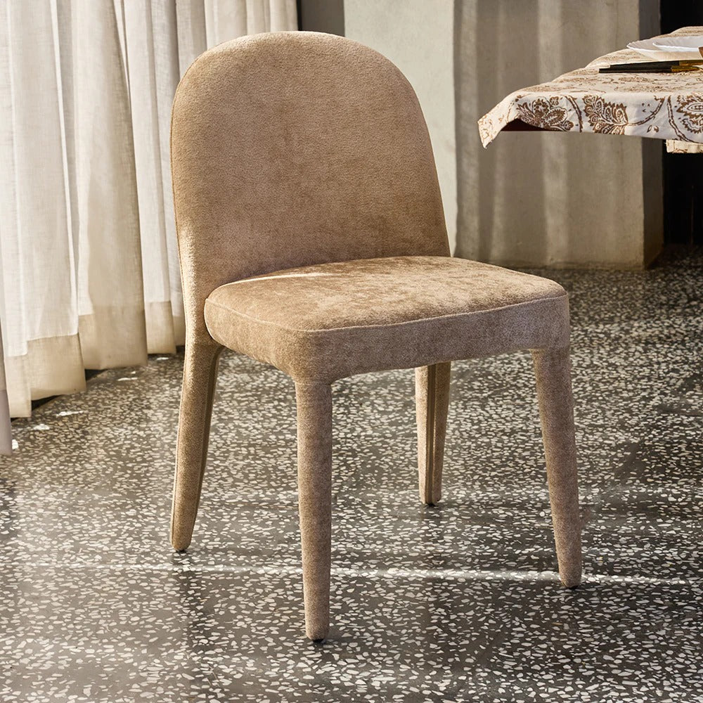 Modern Plush Side Dining Chair