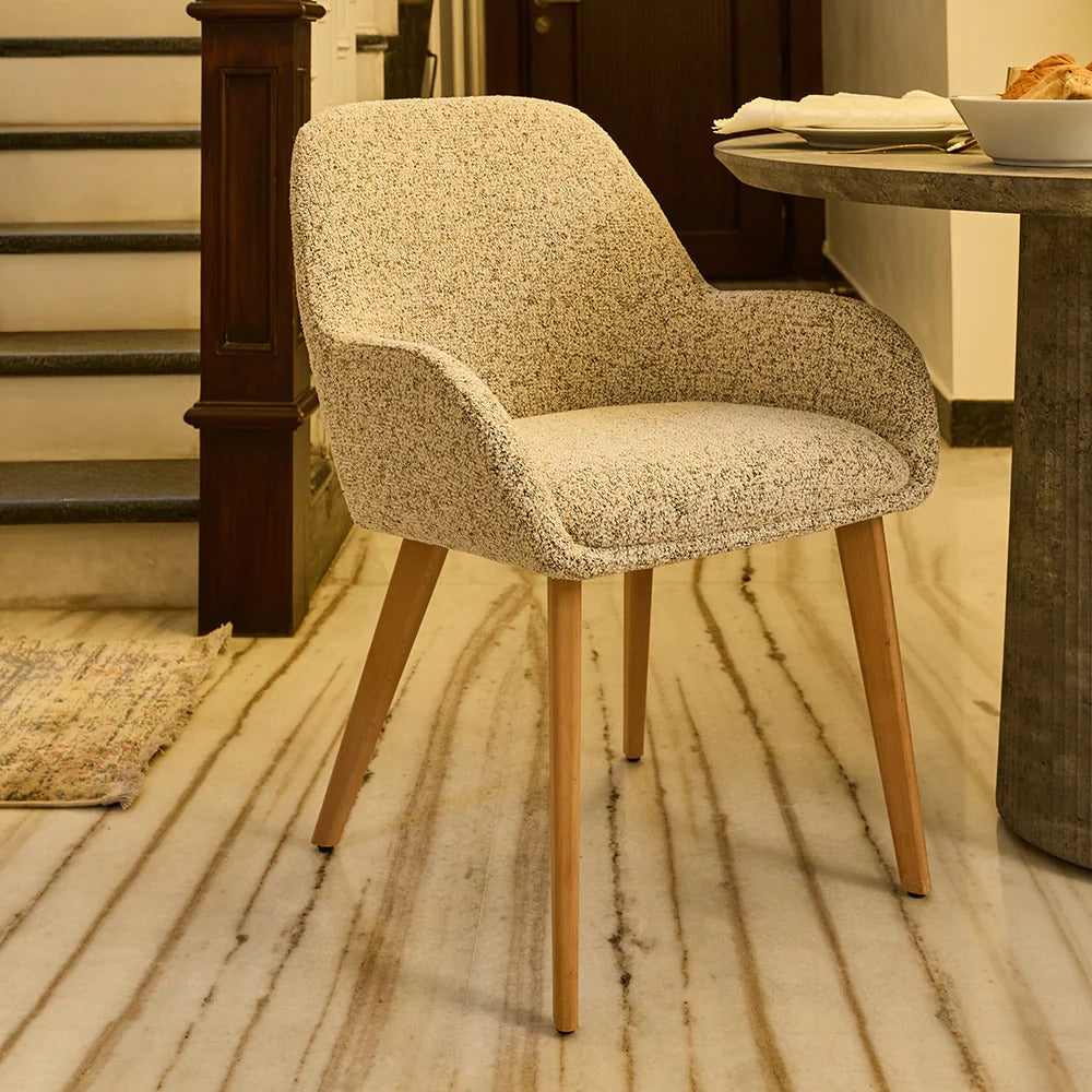 Textured Upholstered Accent Chair