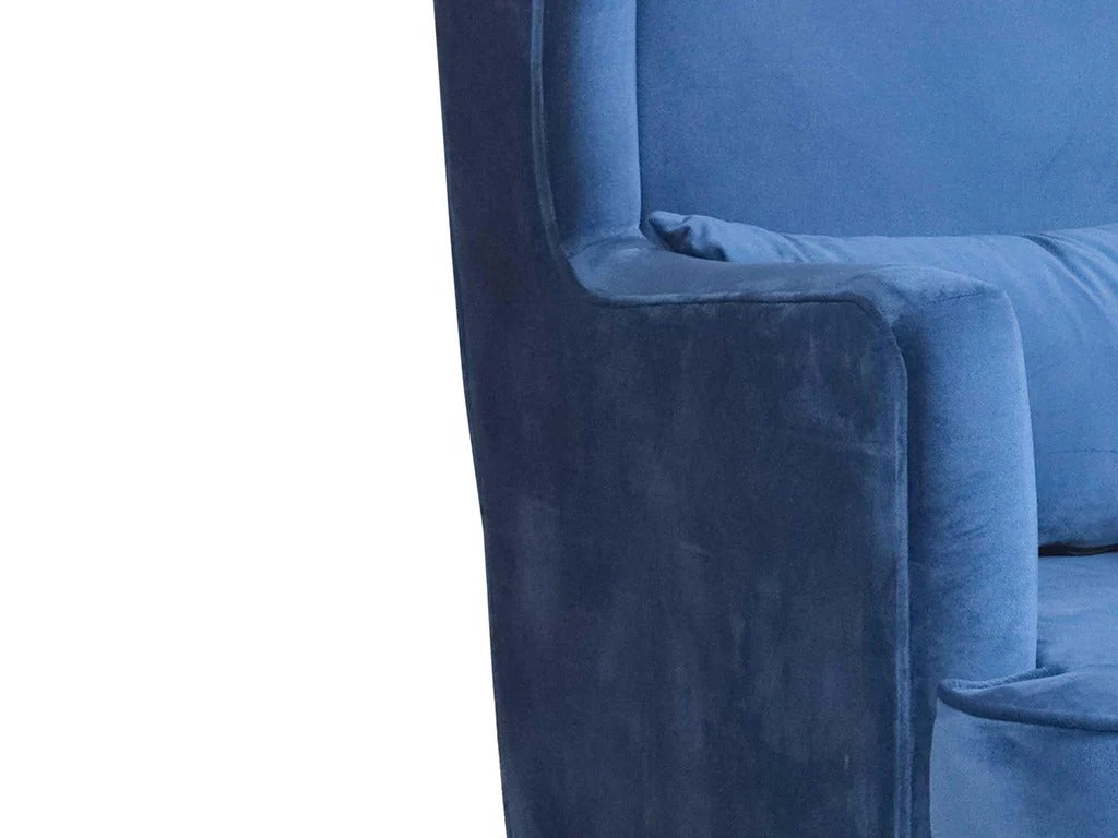 Velvet Aura Wing Chair