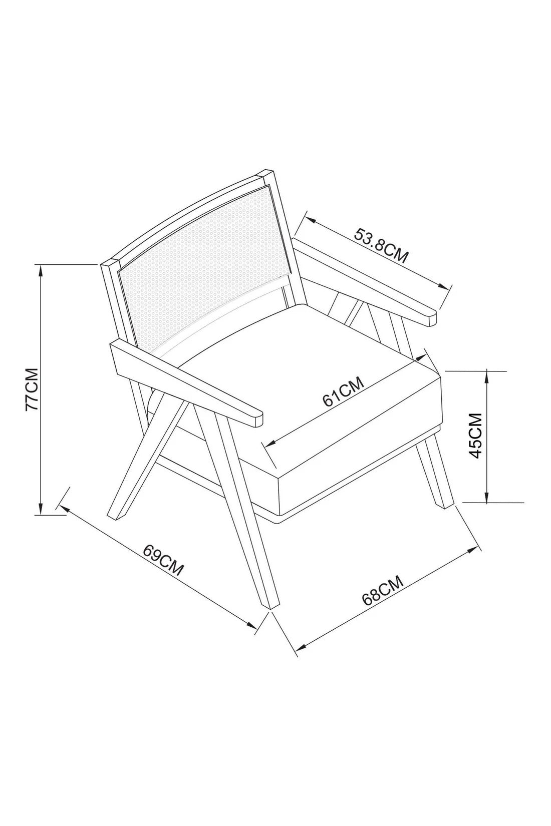 The Heritage Cane Lounge Chair