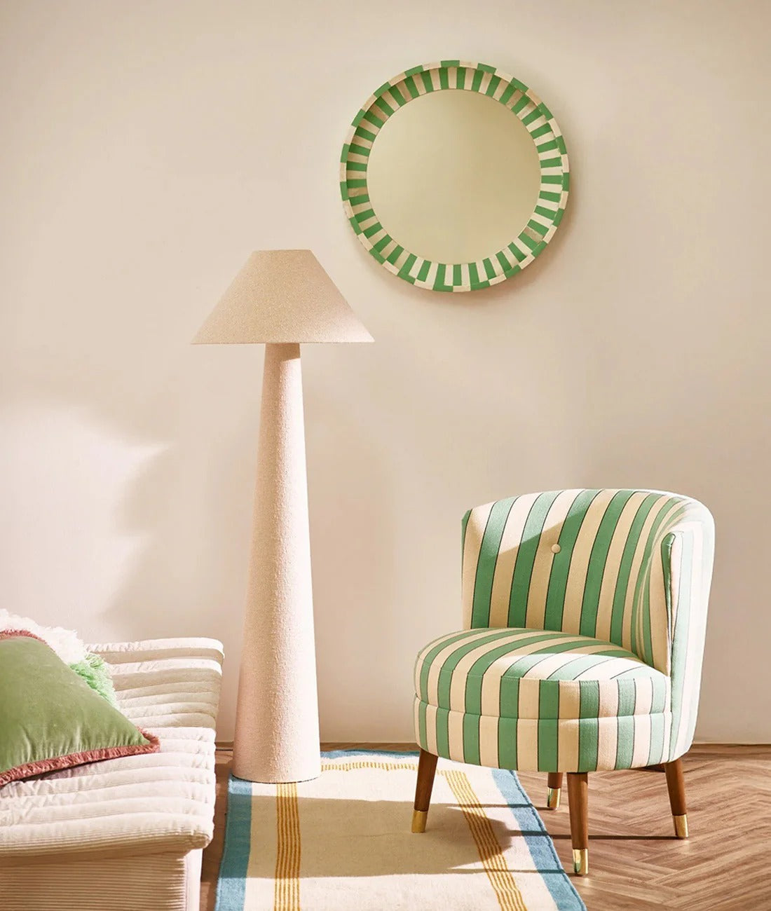 B37 Barrel Accent Chair – Playful Green