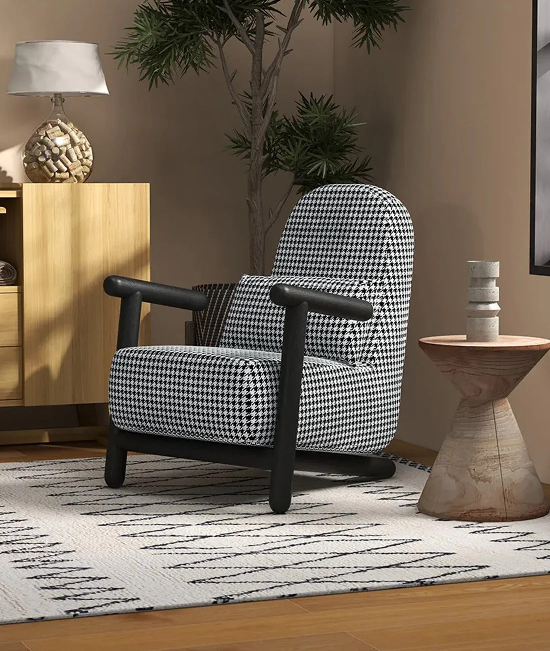 MetroCheck Modern Accent Chair