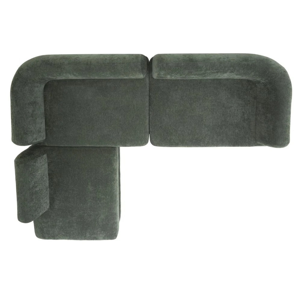 Modern Curved 7 Seater L-Shape Sectional Sofa