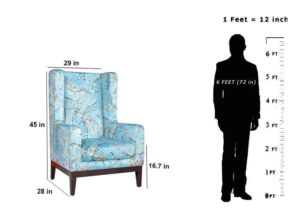 Blossom Sky Wing back Chair