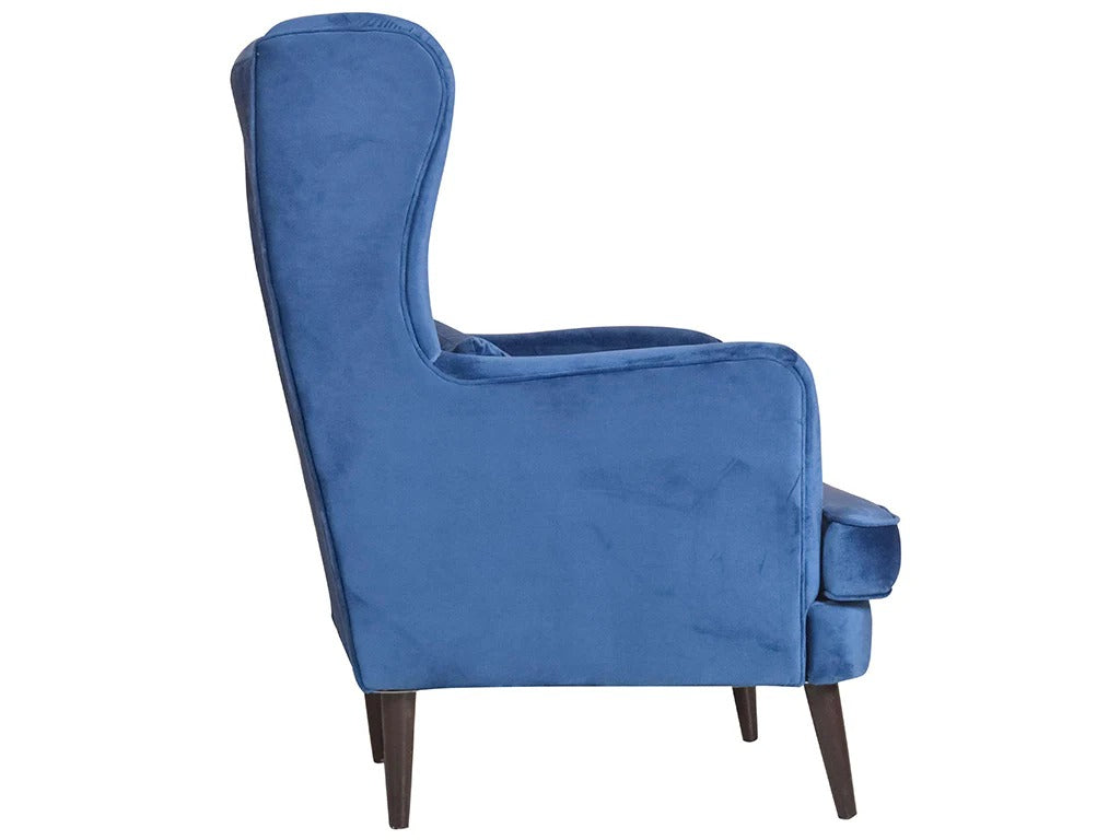 Velvet Aura Wing Chair