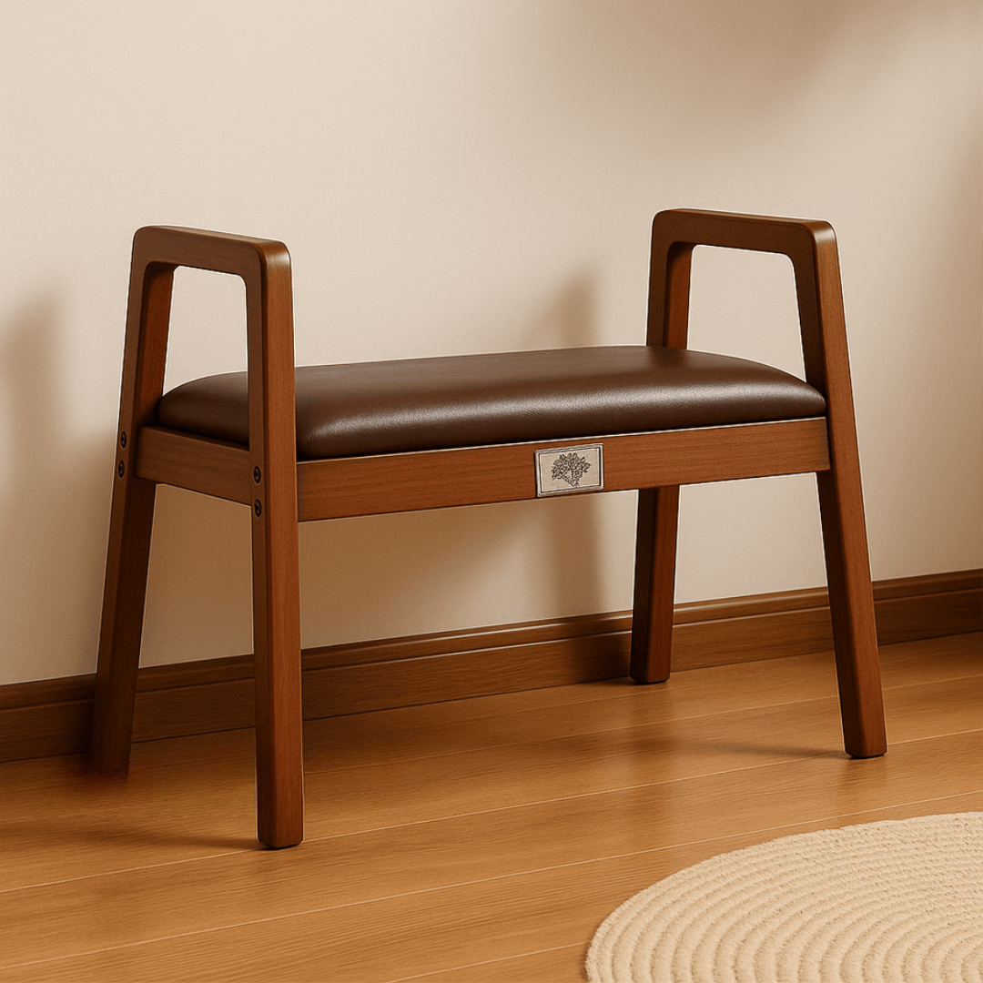 Solid Wood Upholstered Bench