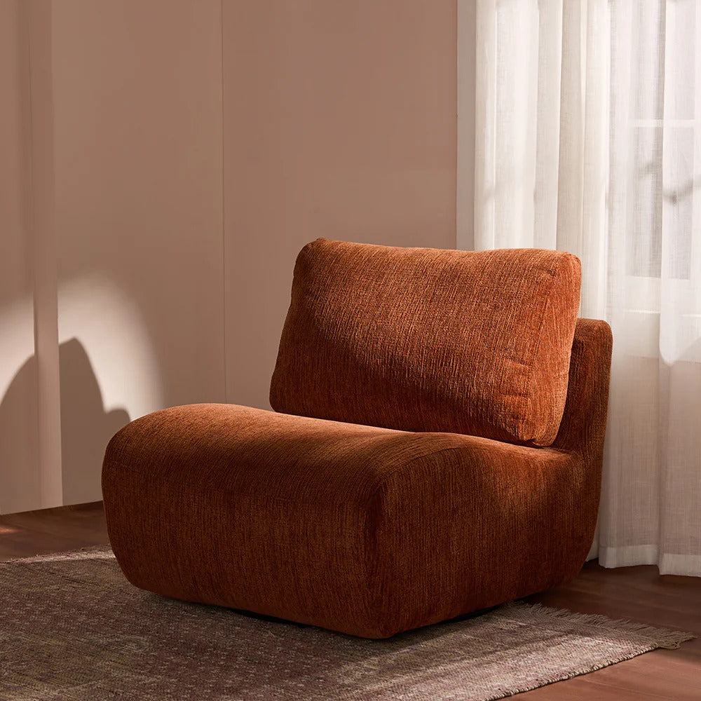 Slate Plush Lounge Chair