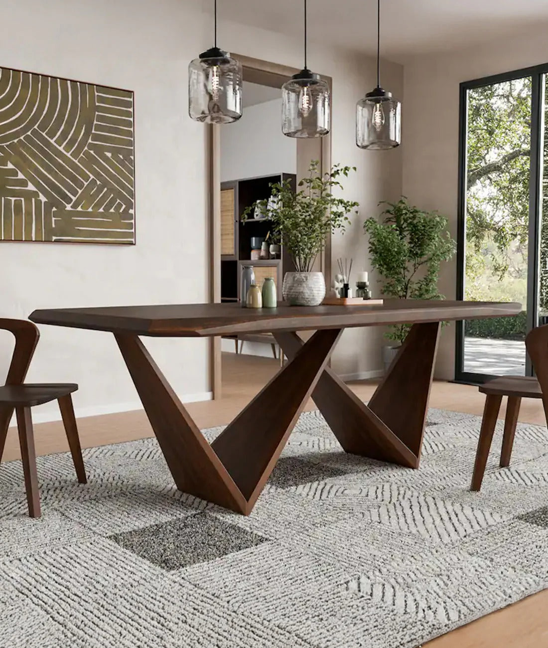 Octavia Modern Wood Dining Table