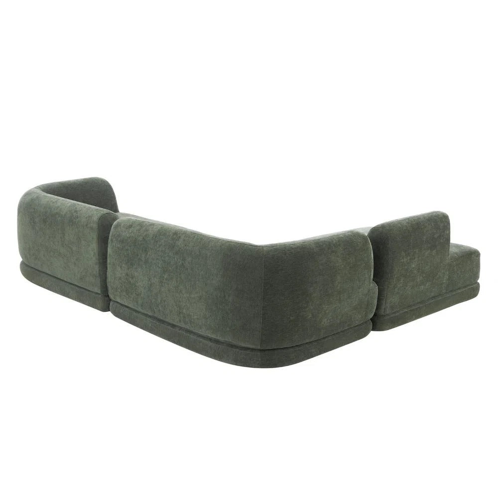 Modern Curved 7 Seater L-Shape Sectional Sofa